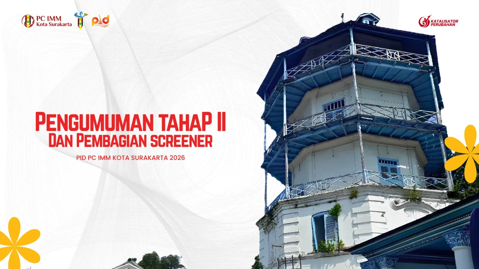 Pengumuman Tahap II dan Pembagian Screener PID PC IMM Kota Surakarta 2026